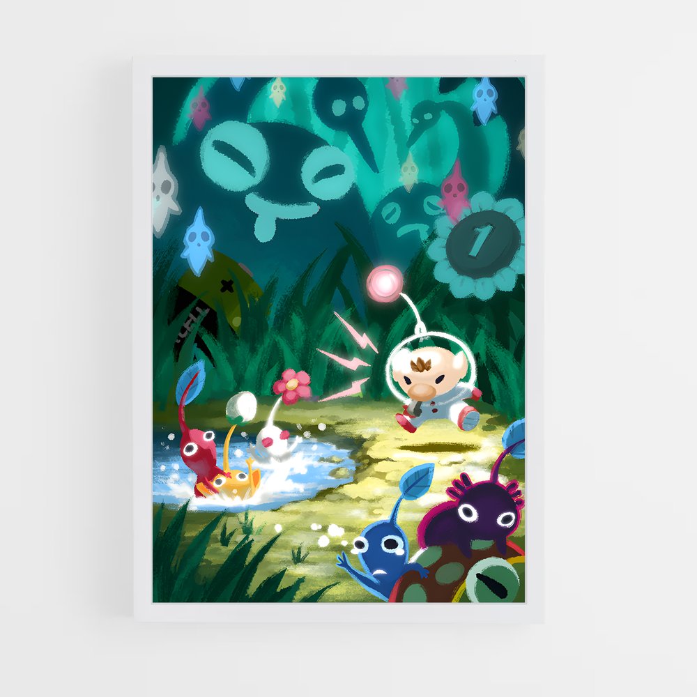 Poster Dans les Profondeurs – affiche Super Smash Bros (vue 3)