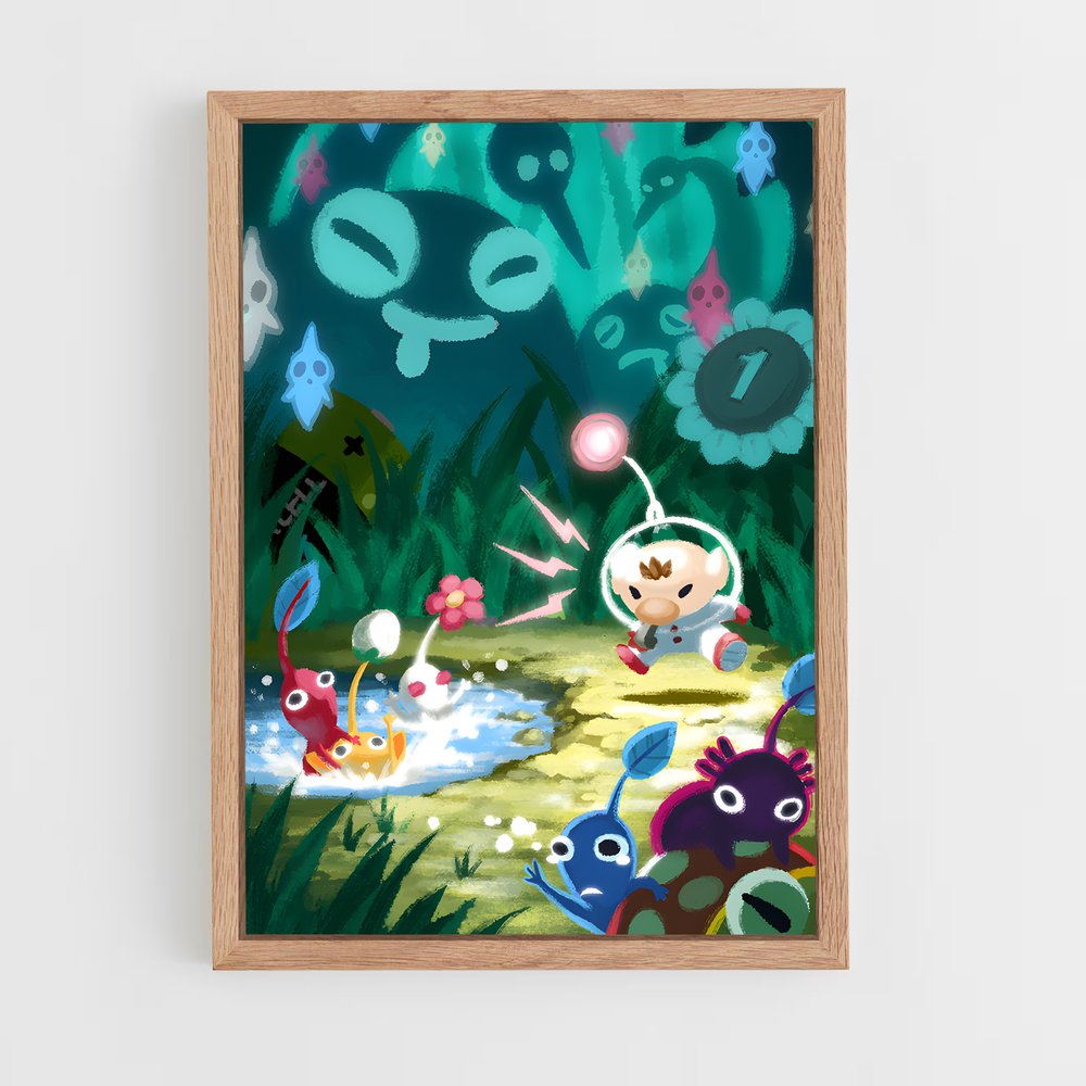 Poster Dans les Profondeurs – affiche Super Smash Bros (vue 4)
