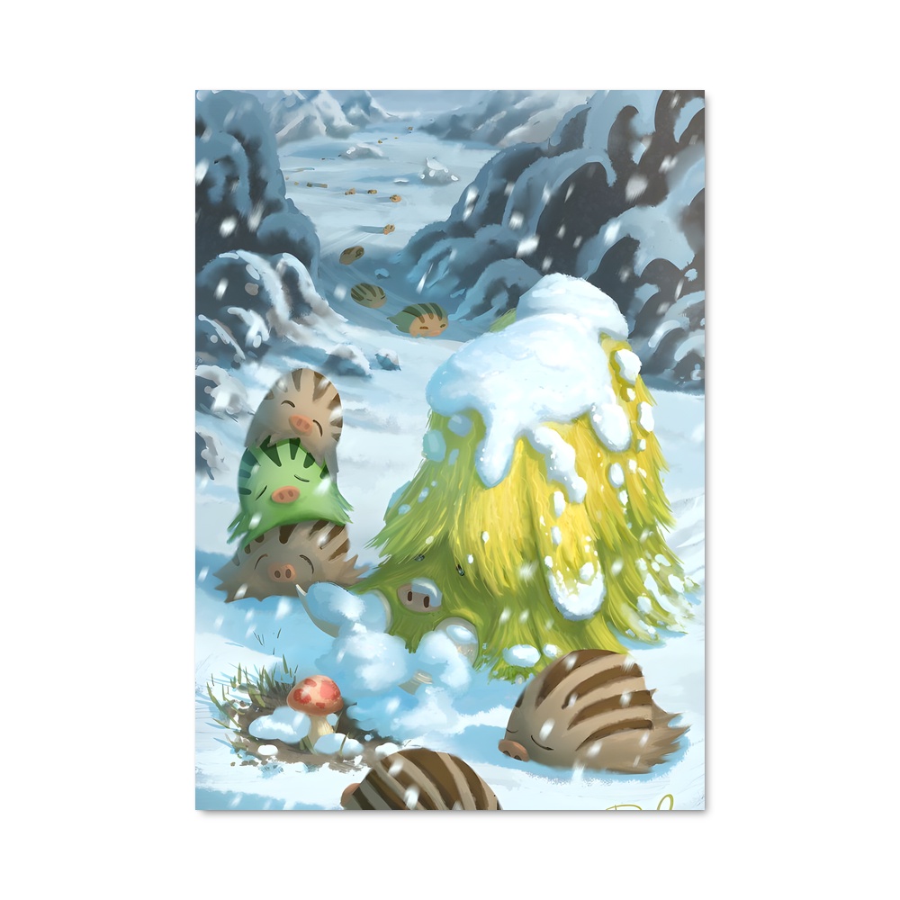 Poster Piloswine en Folie – affiche Pokemon