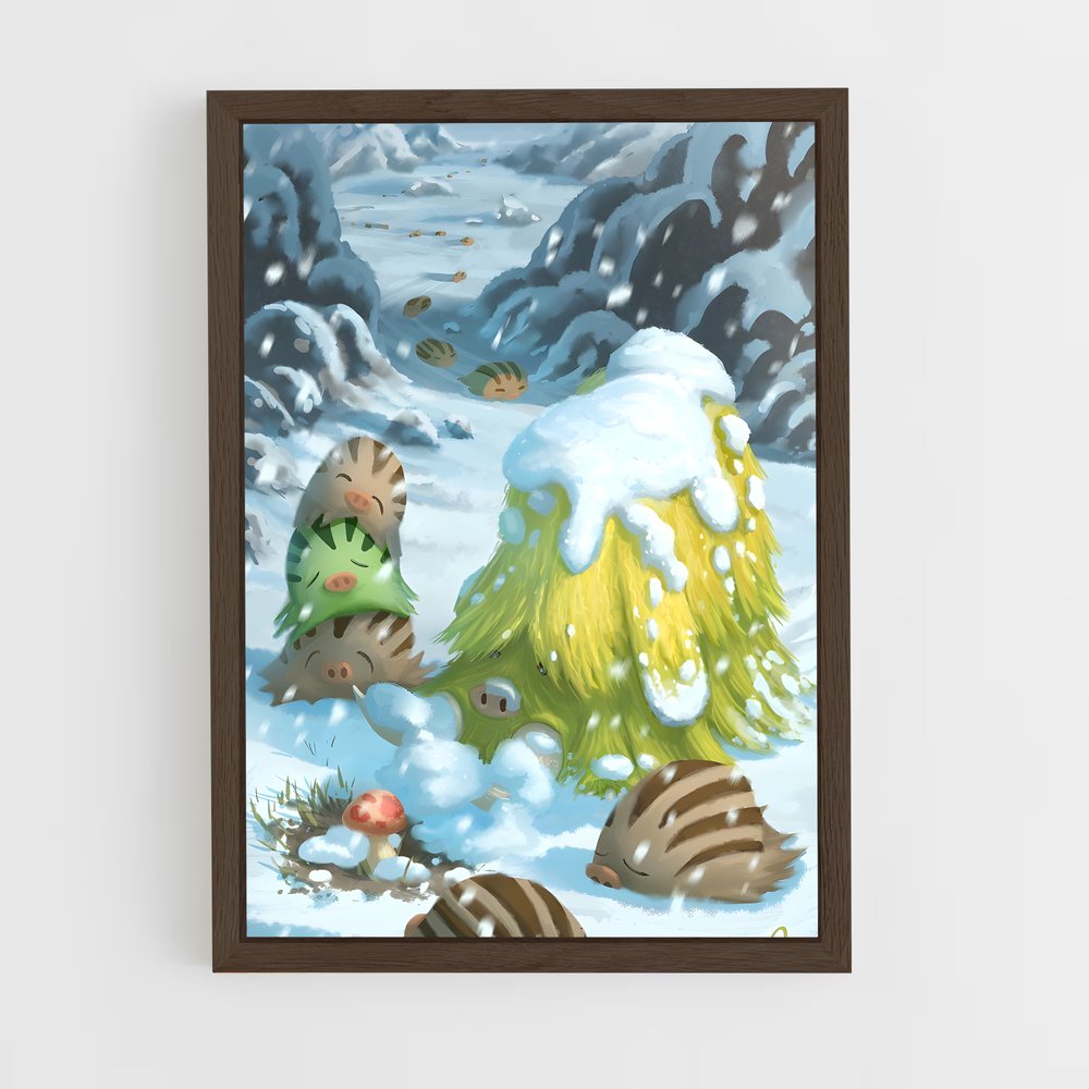 Poster Piloswine en Folie – affiche Pokemon (vue 5)