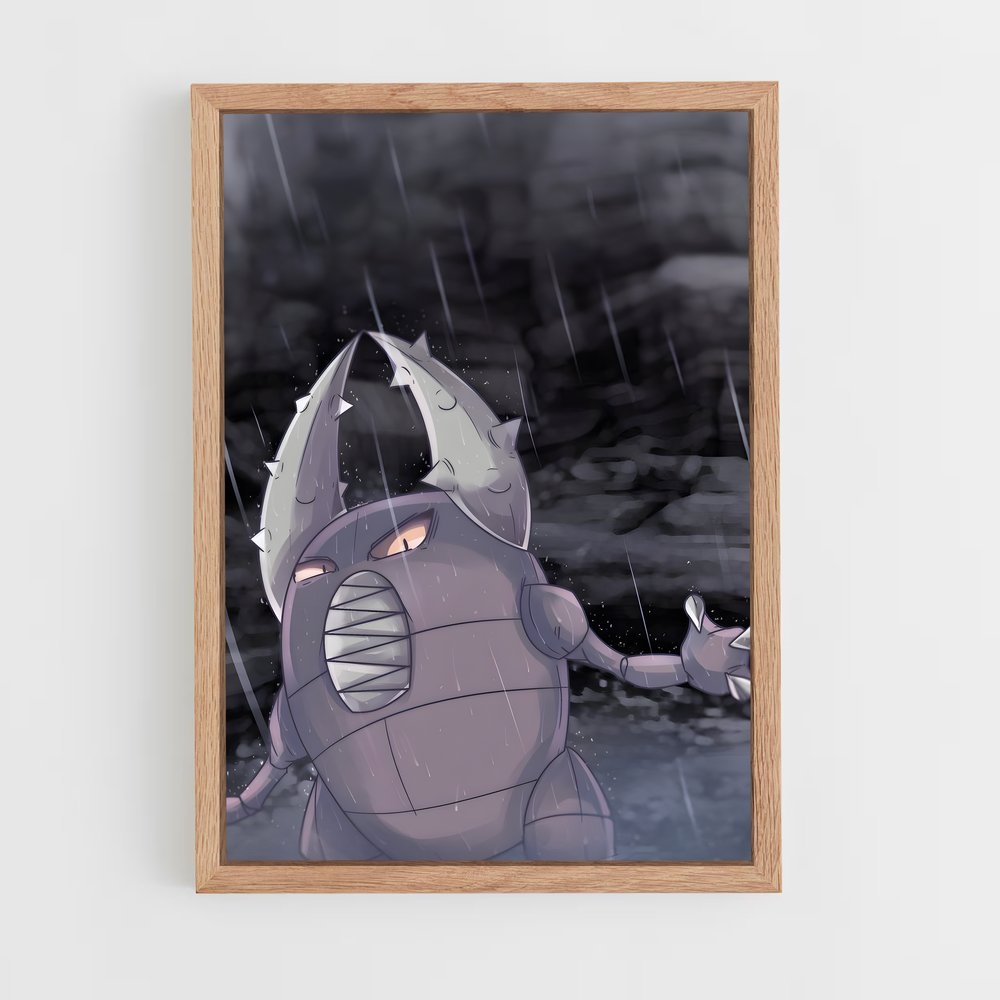Poster suspendu pluie – affiche Pokemon (vue 4)