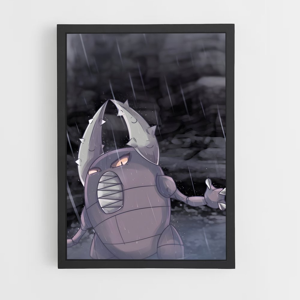Poster suspendu pluie – affiche Pokemon (vue 2)