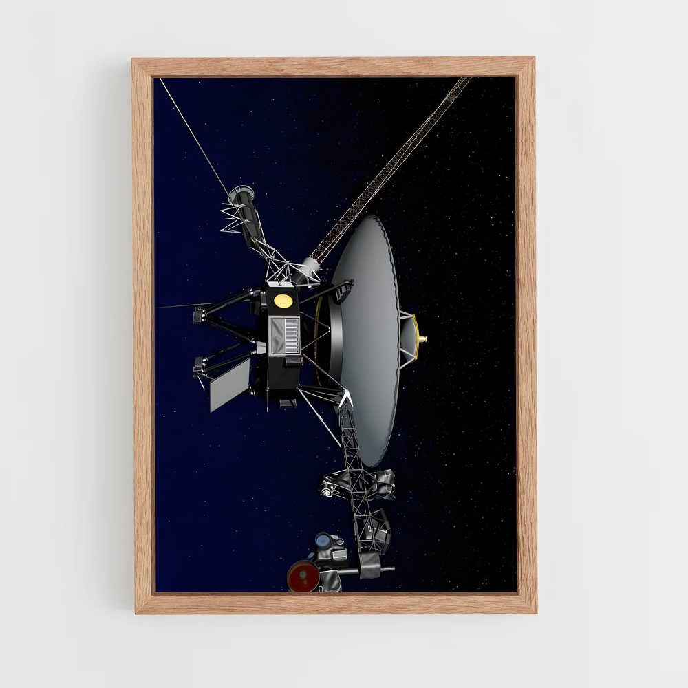 Poster Satellite Voyager – affiche Missions spatiales (vue 4)