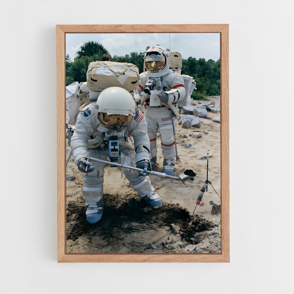 Poster Explorateurs de Mars – affiche Missions spatiales (vue 4)