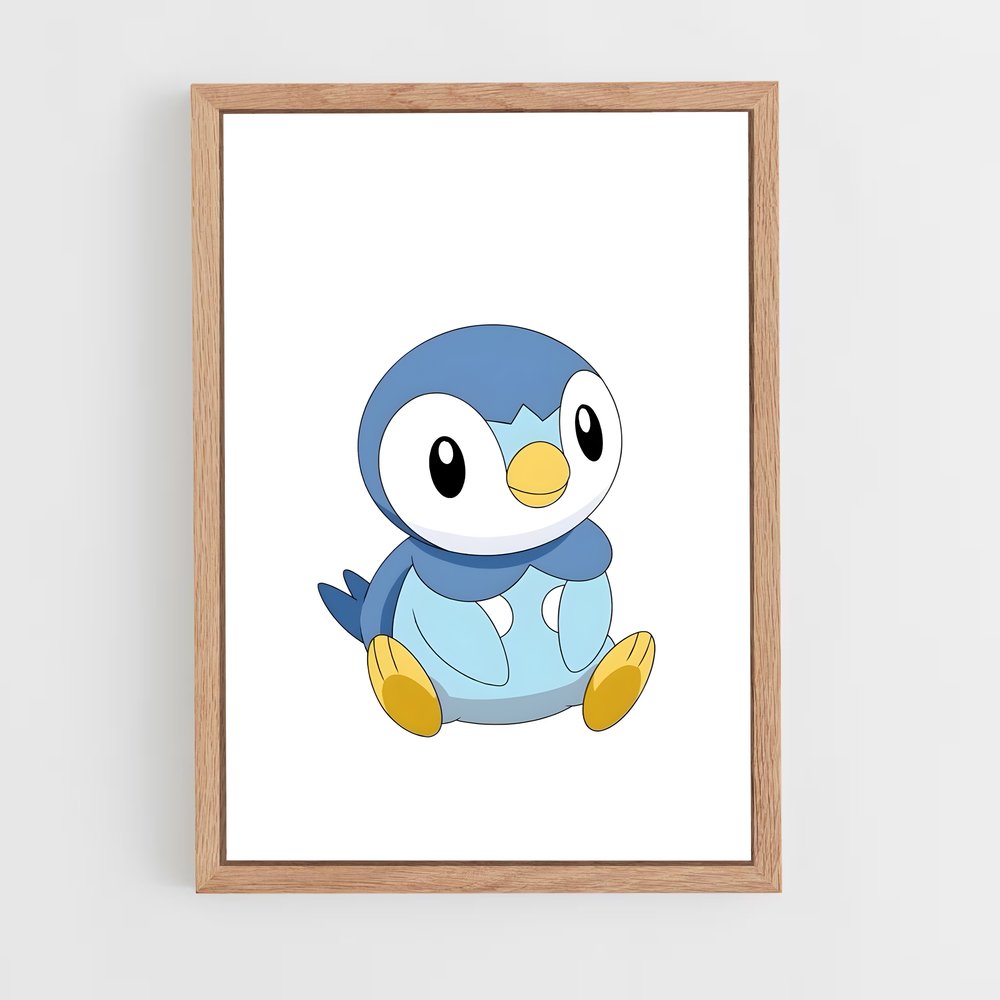 Poster Piplup en Folie – affiche Pokemon (vue 4)