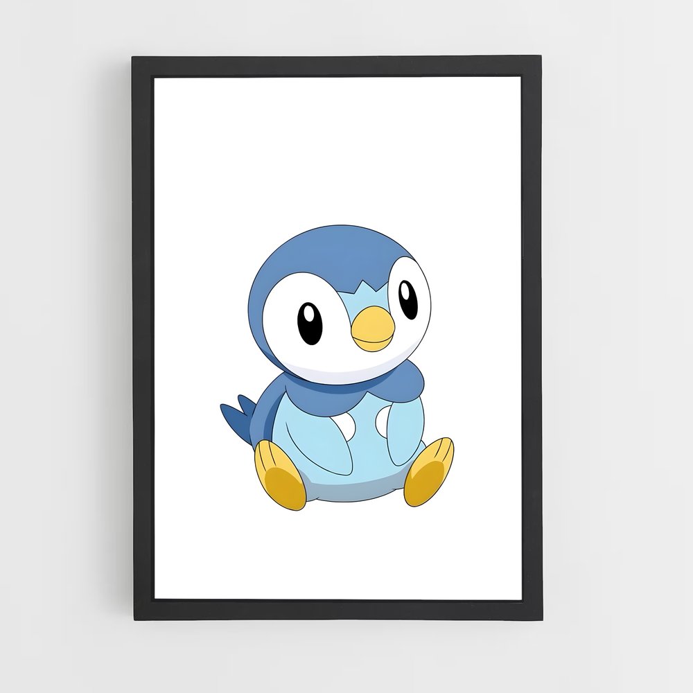 Poster Piplup en Folie – affiche Pokemon (vue 2)