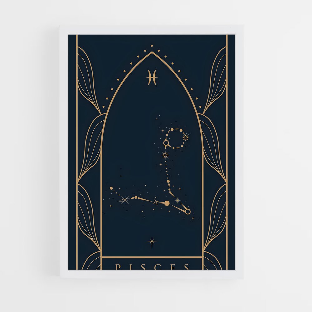 Poster Étoiles des Poissons – affiche Constellations (vue 3)
