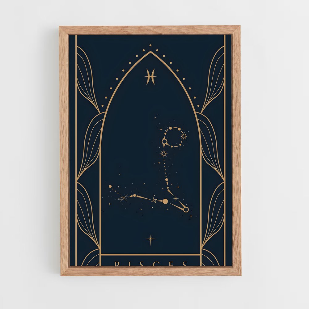 Poster Étoiles des Poissons – affiche Constellations (vue 4)