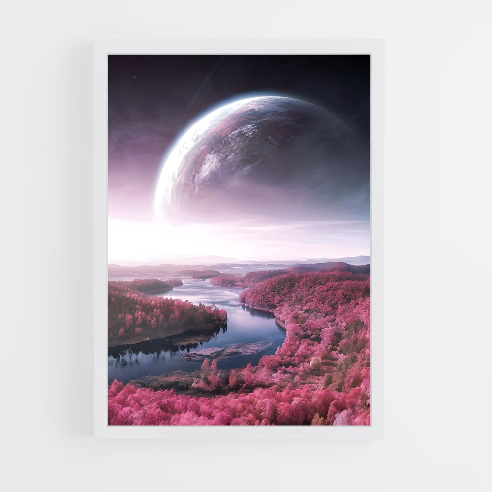Poster L'Oasis Céleste – affiche Système solaire (vue 3)