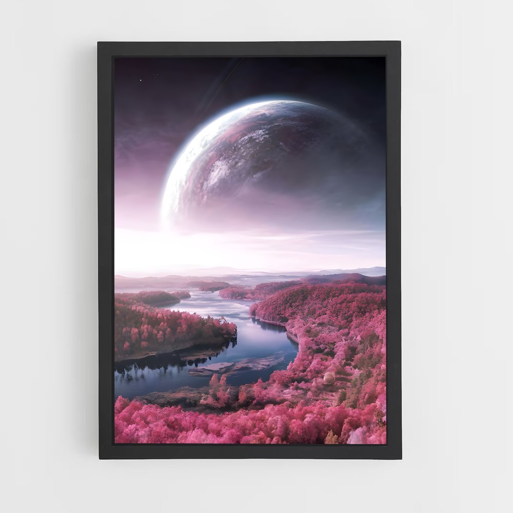 Poster L'Oasis Céleste – affiche Système solaire (vue 2)