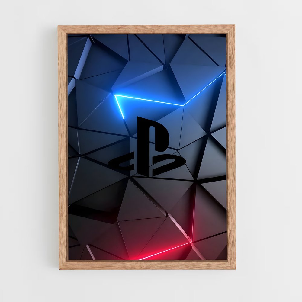 Poster Logo PlayStation – affiche Consoles (vue 4)