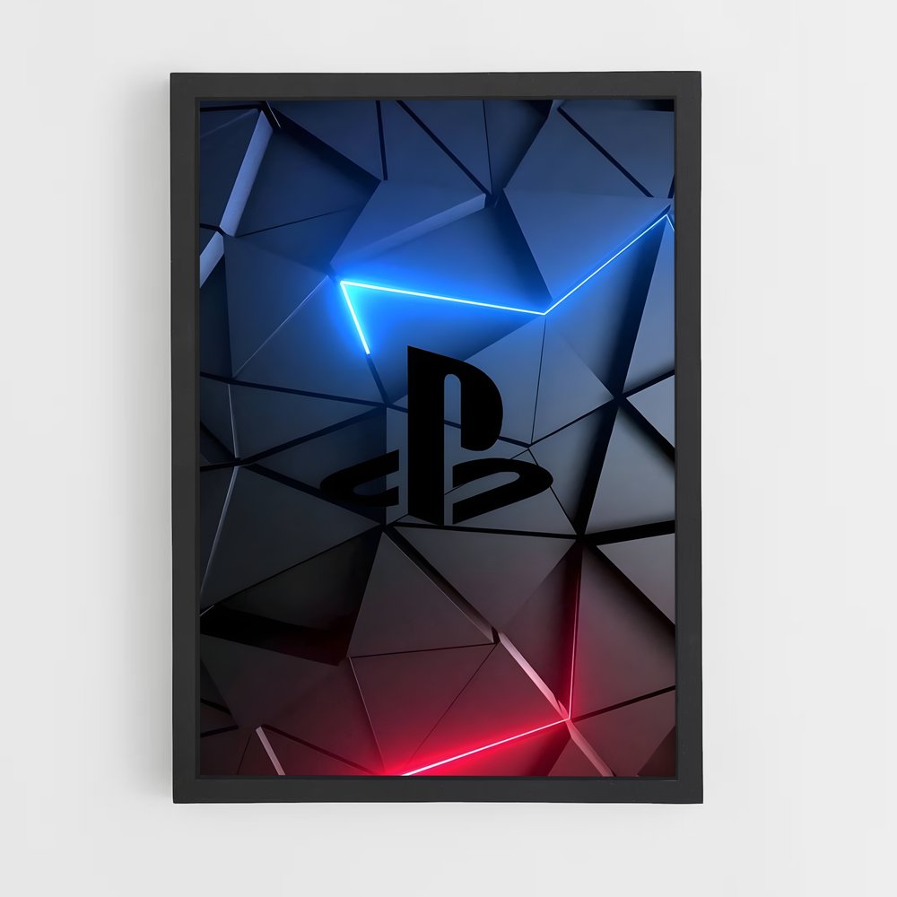 Poster Logo PlayStation – affiche Consoles (vue 2)