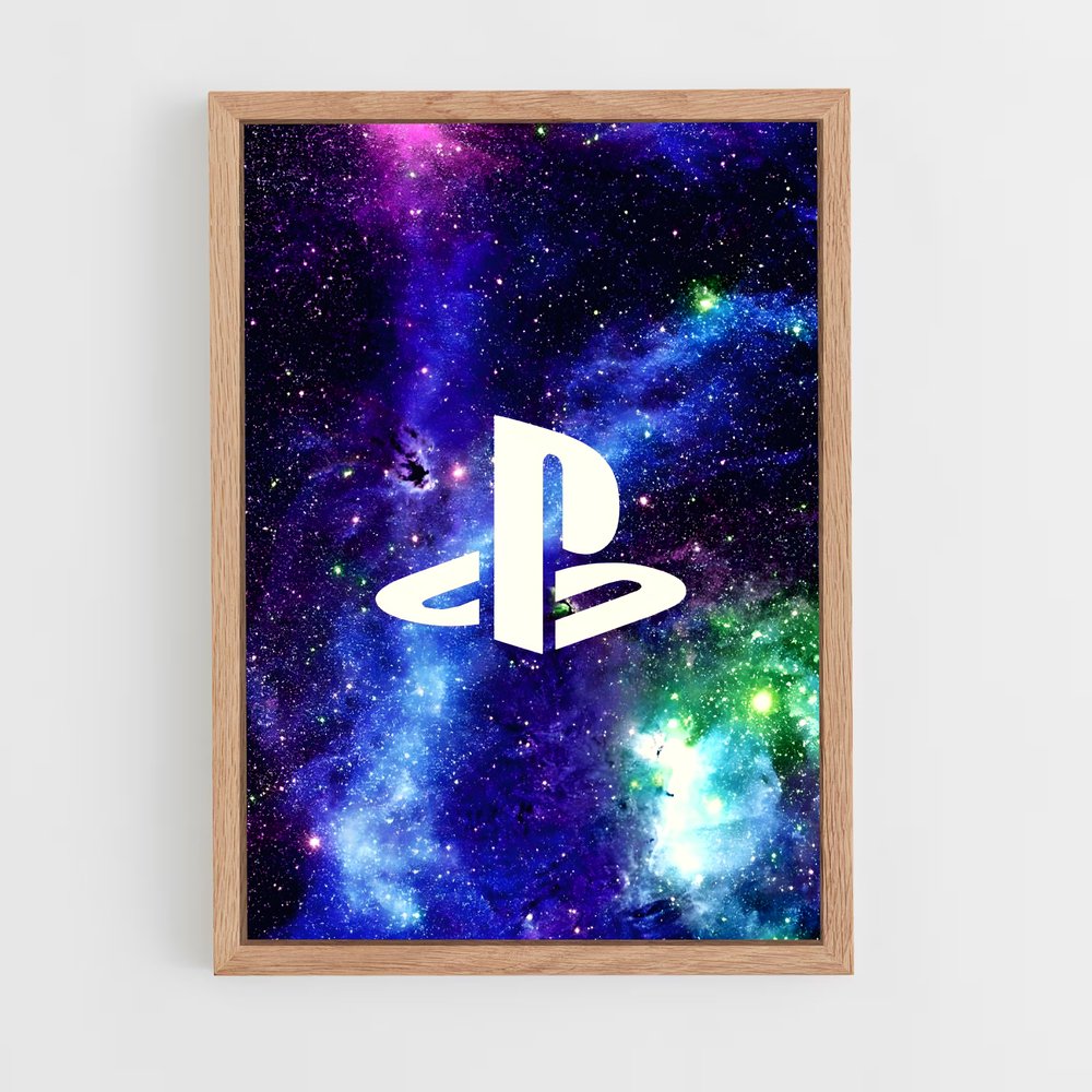 Poster Galaxie PlayStation – affiche Consoles (vue 4)