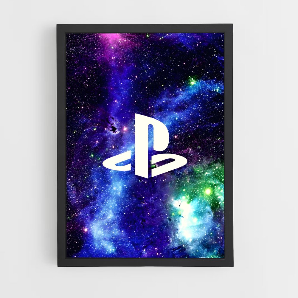 Poster Galaxie PlayStation – affiche Consoles (vue 2)