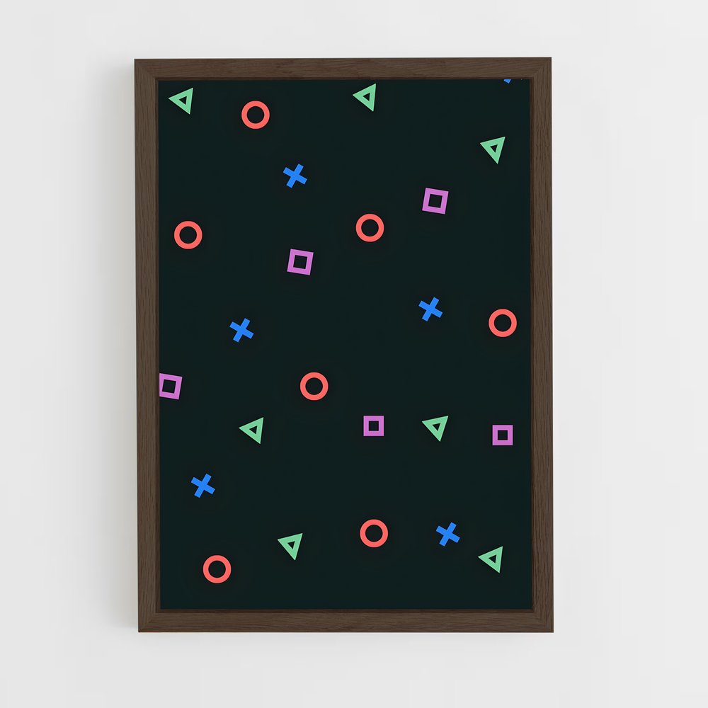 Poster Geometric Play – affiche Consoles (vue 5)