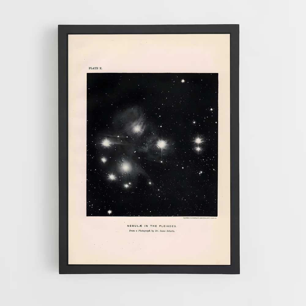 Poster splendide des Pléiades – affiche Étoiles (vue 2)