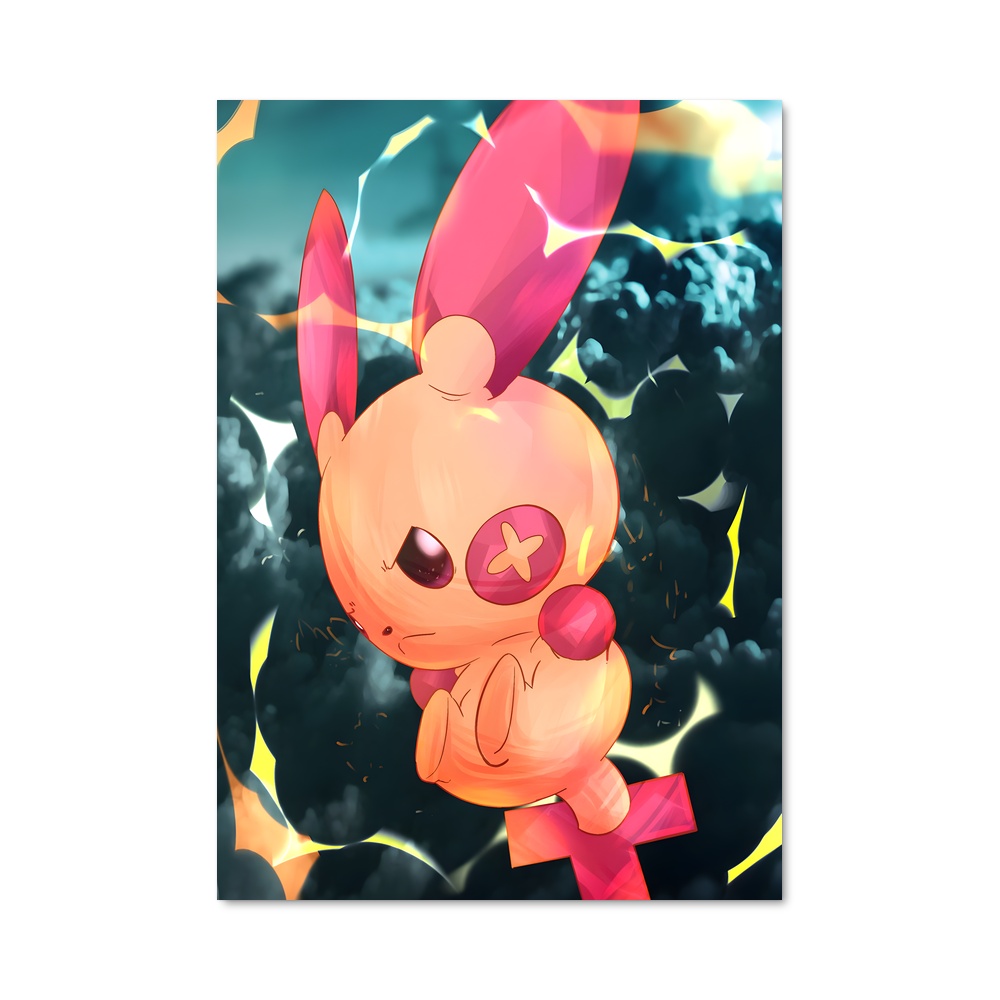 Poster Câlin de Rose – affiche Pokemon