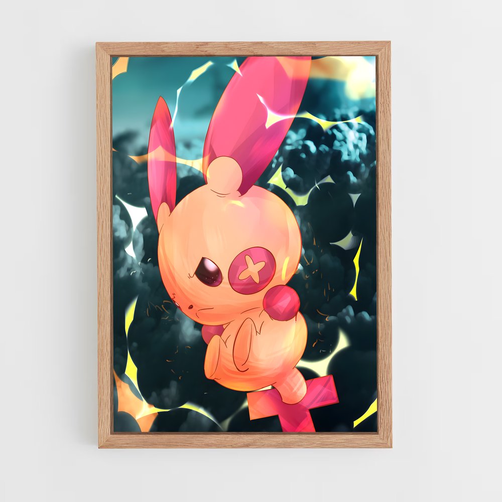 Poster Câlin de Rose – affiche Pokemon (vue 4)