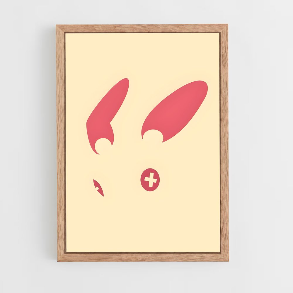 Poster Tête de Lapin – affiche Pokemon (vue 4)