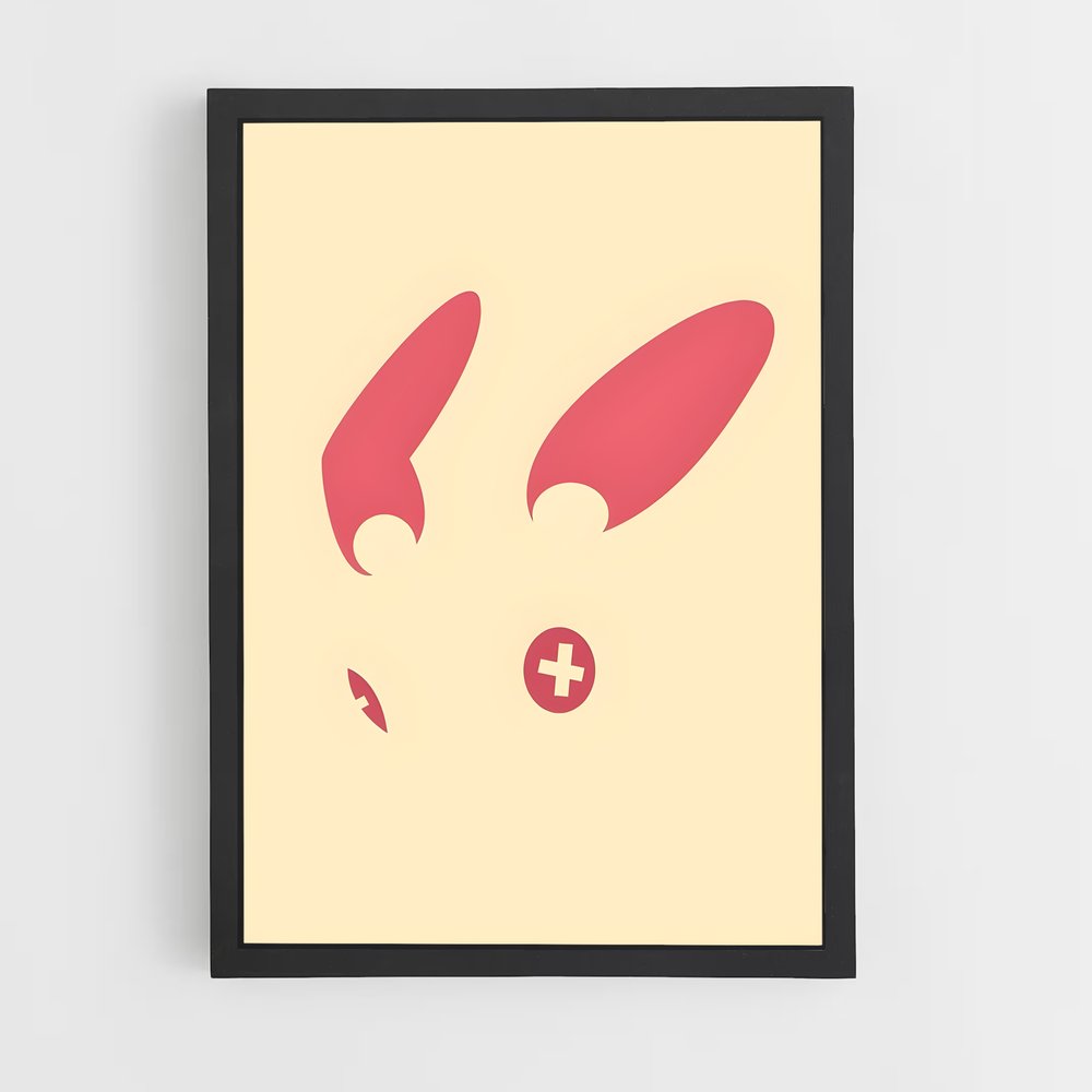 Poster Tête de Lapin – affiche Pokemon (vue 2)