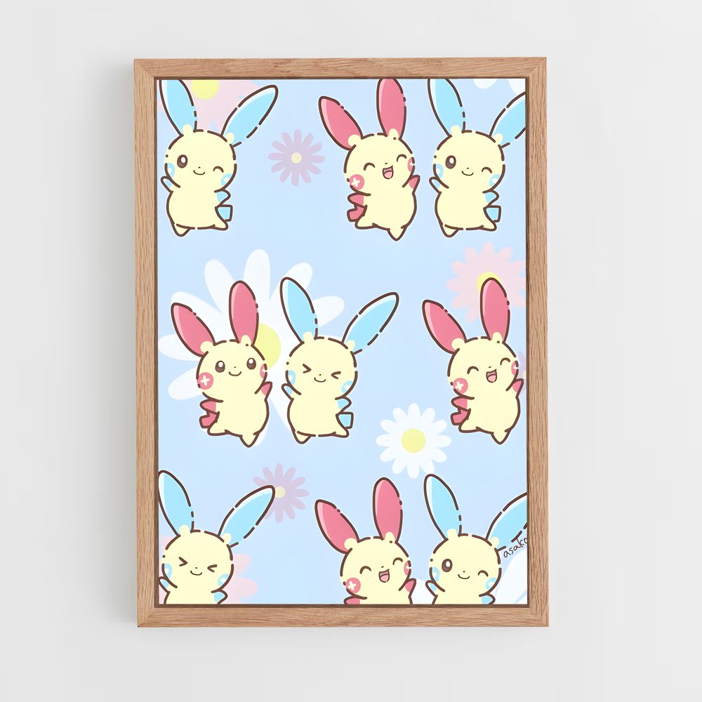 Poster Animaux Enchantés – affiche Pokemon (vue 4)