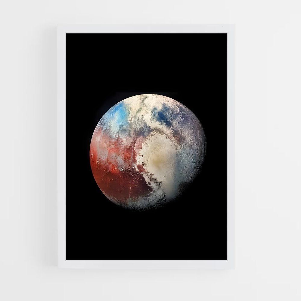 Poster Pluton Mystique – affiche Système solaire (vue 3)