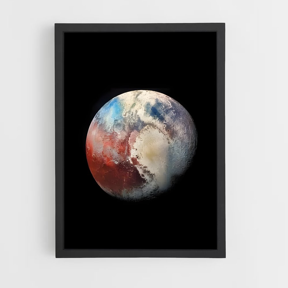 Poster Pluton Mystique – affiche Système solaire (vue 2)