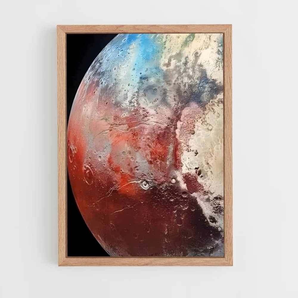 Poster Lune de Pluton – affiche Système solaire (vue 4)