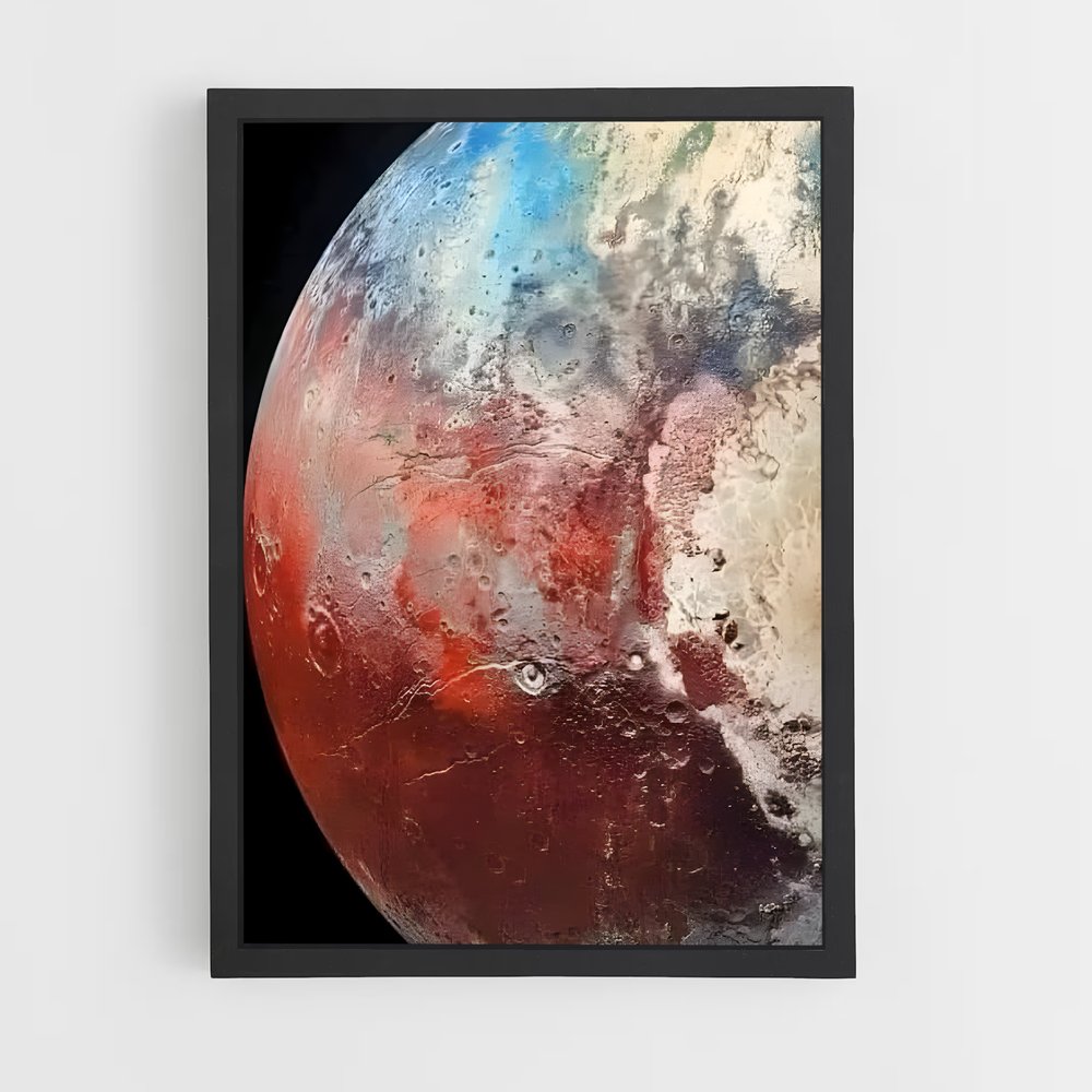 Poster Lune de Pluton – affiche Système solaire (vue 2)