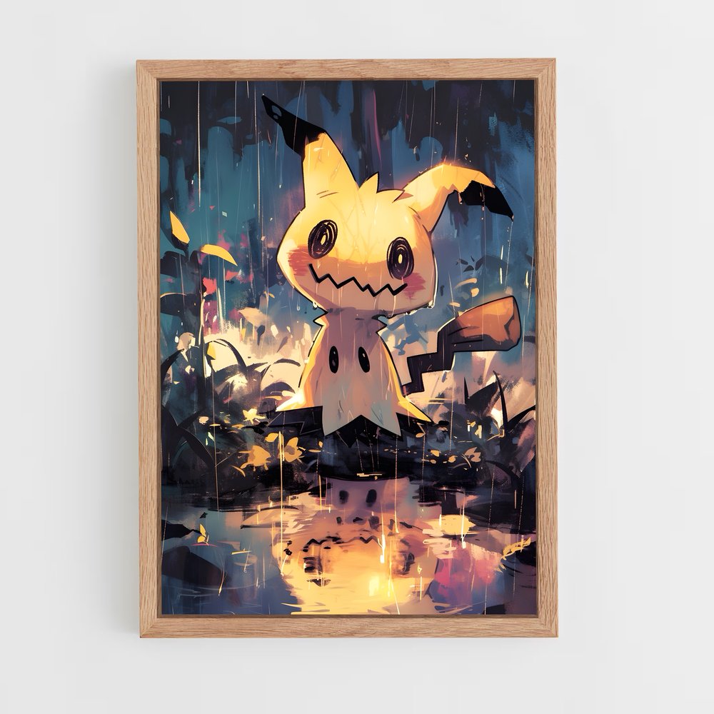 Poster Pluie Pokémon – affiche Pokemon (vue 4)