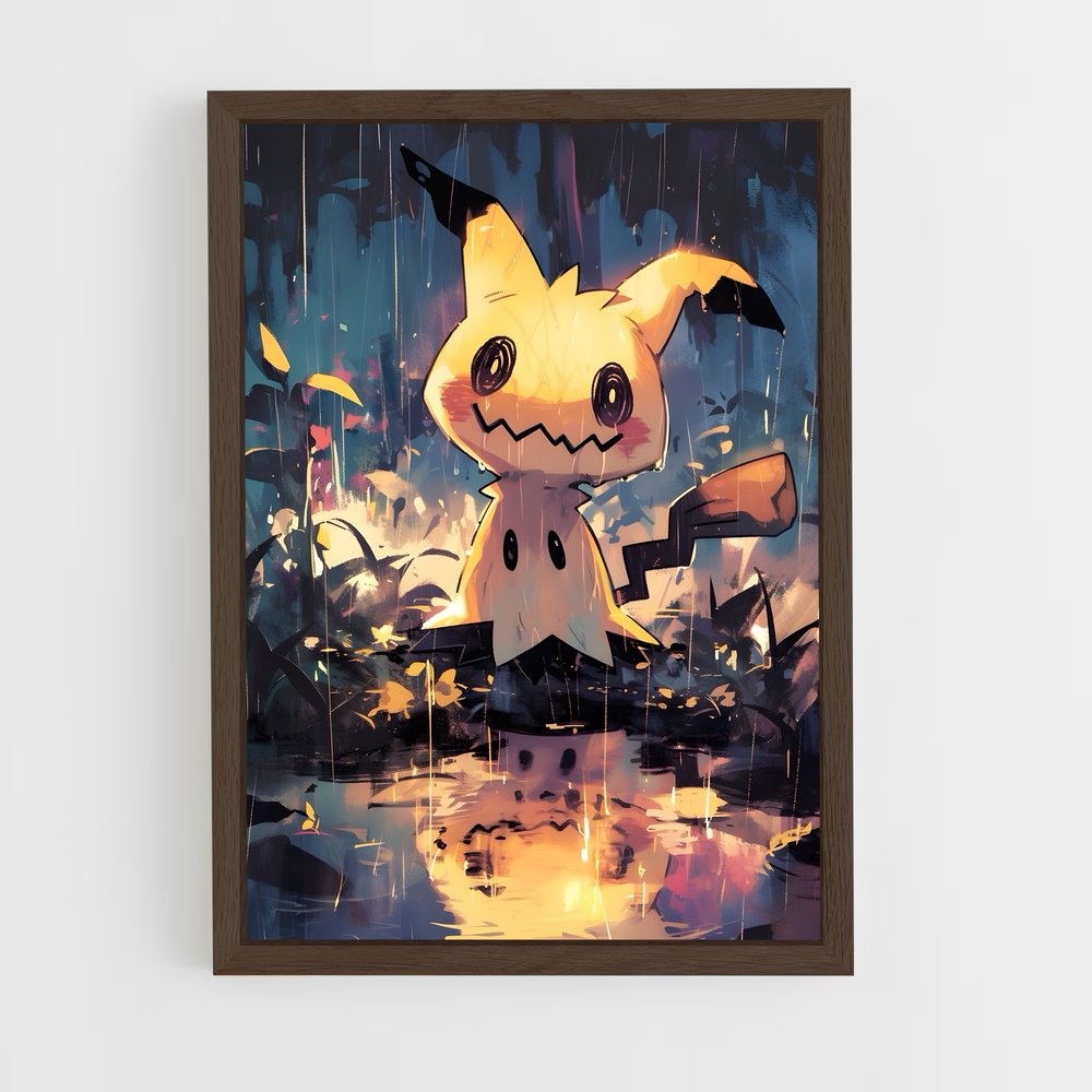 Poster Pluie Pokémon – affiche Pokemon (vue 5)