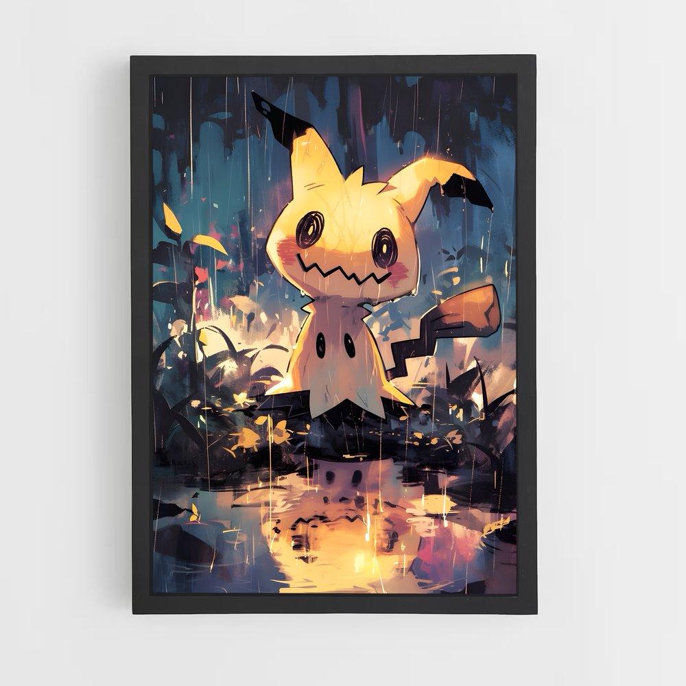 Poster Pluie Pokémon – affiche Pokemon (vue 2)
