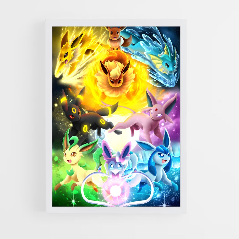 Poster Pokémon Fantasy – affiche Pokemon (vue 3)