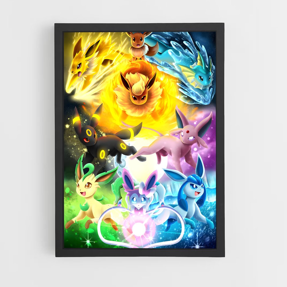 Poster Pokémon Fantasy – affiche Pokemon (vue 2)