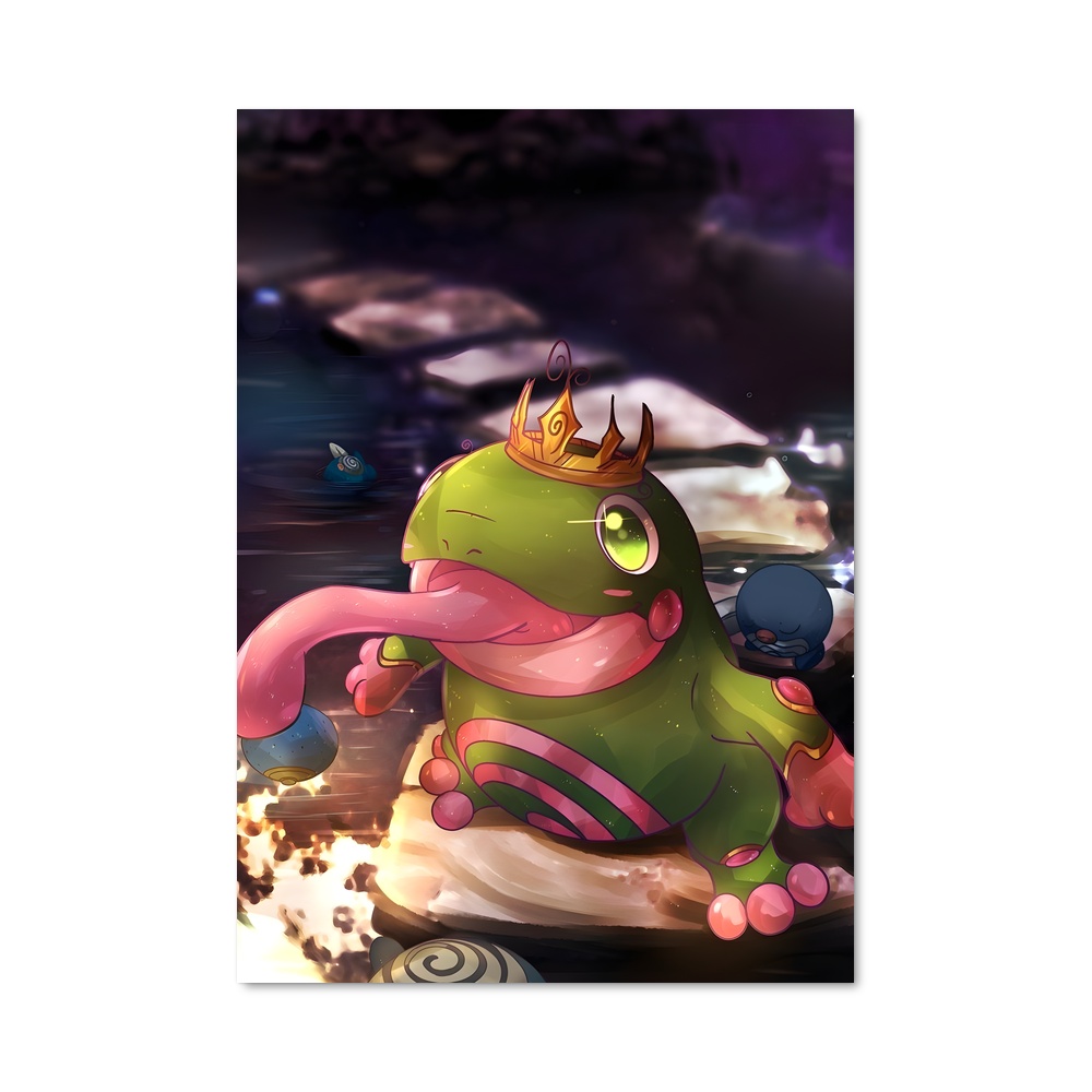 Poster Le Roi Grenouille – affiche Pokemon
