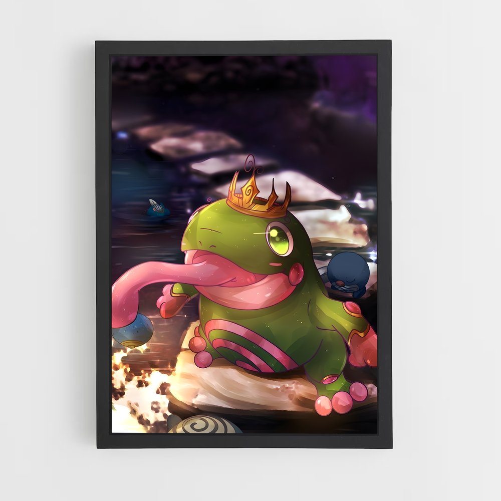 Poster Le Roi Grenouille – affiche Pokemon (vue 2)