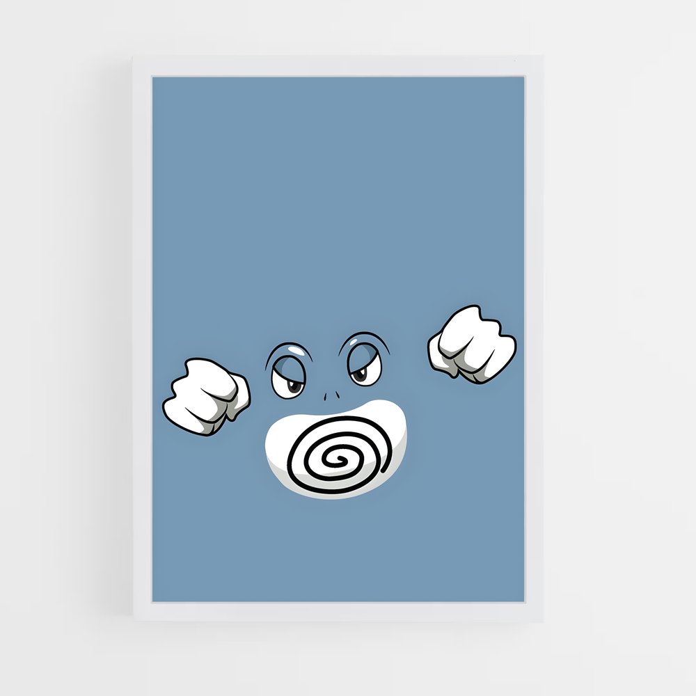 Poster Poliwrath en Folie – affiche Pokemon (vue 3)