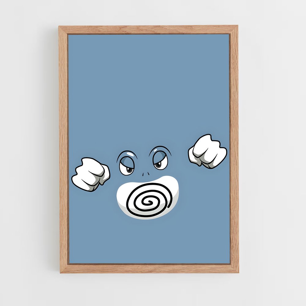 Poster Poliwrath en Folie – affiche Pokemon (vue 4)