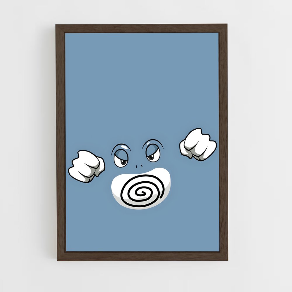 Poster Poliwrath en Folie – affiche Pokemon (vue 5)