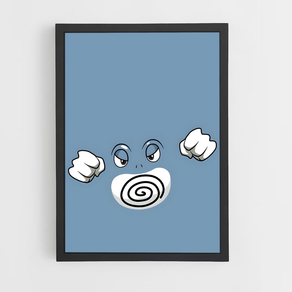 Poster Poliwrath en Folie – affiche Pokemon (vue 2)