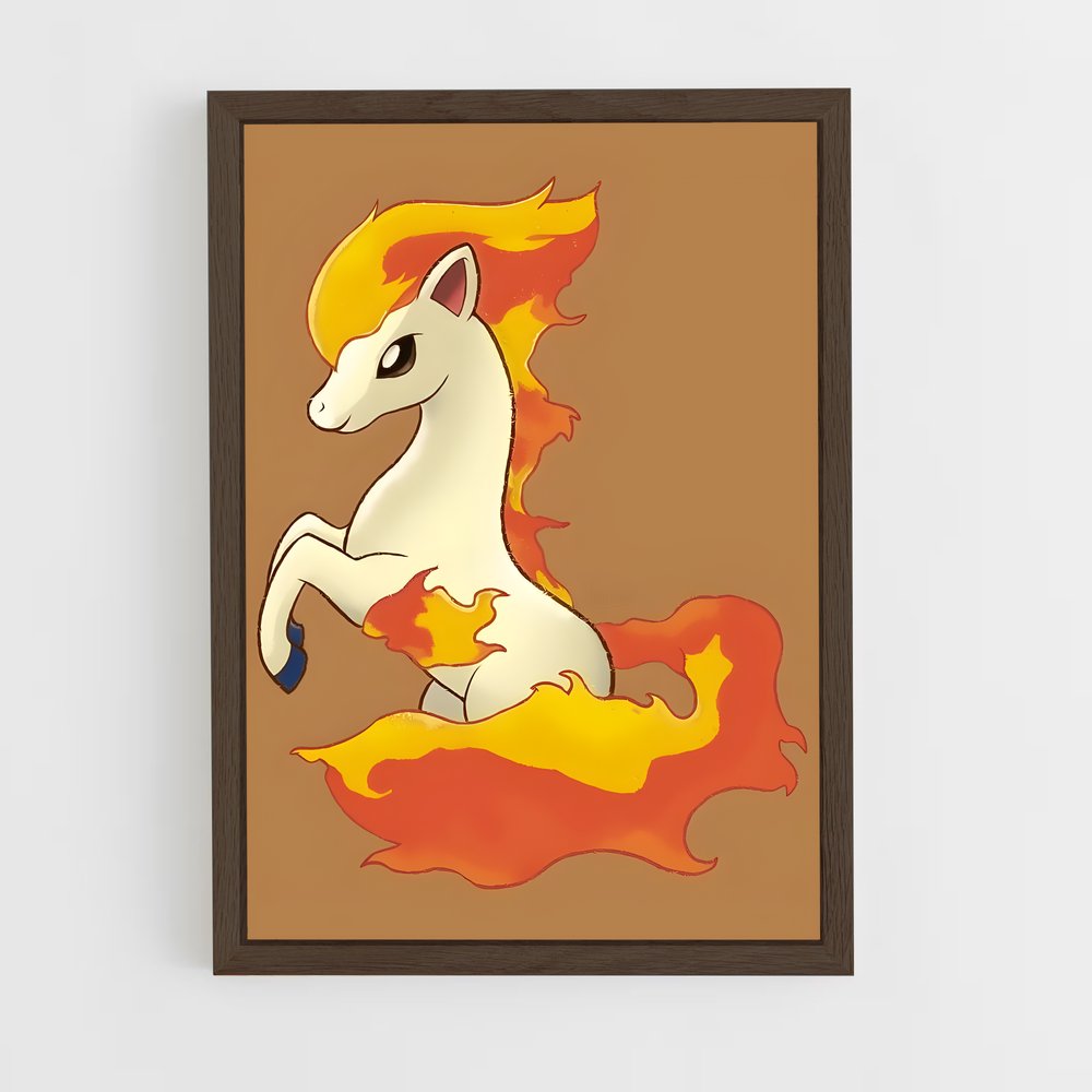 Poster Flamme de Licorne – affiche Pokemon (vue 5)