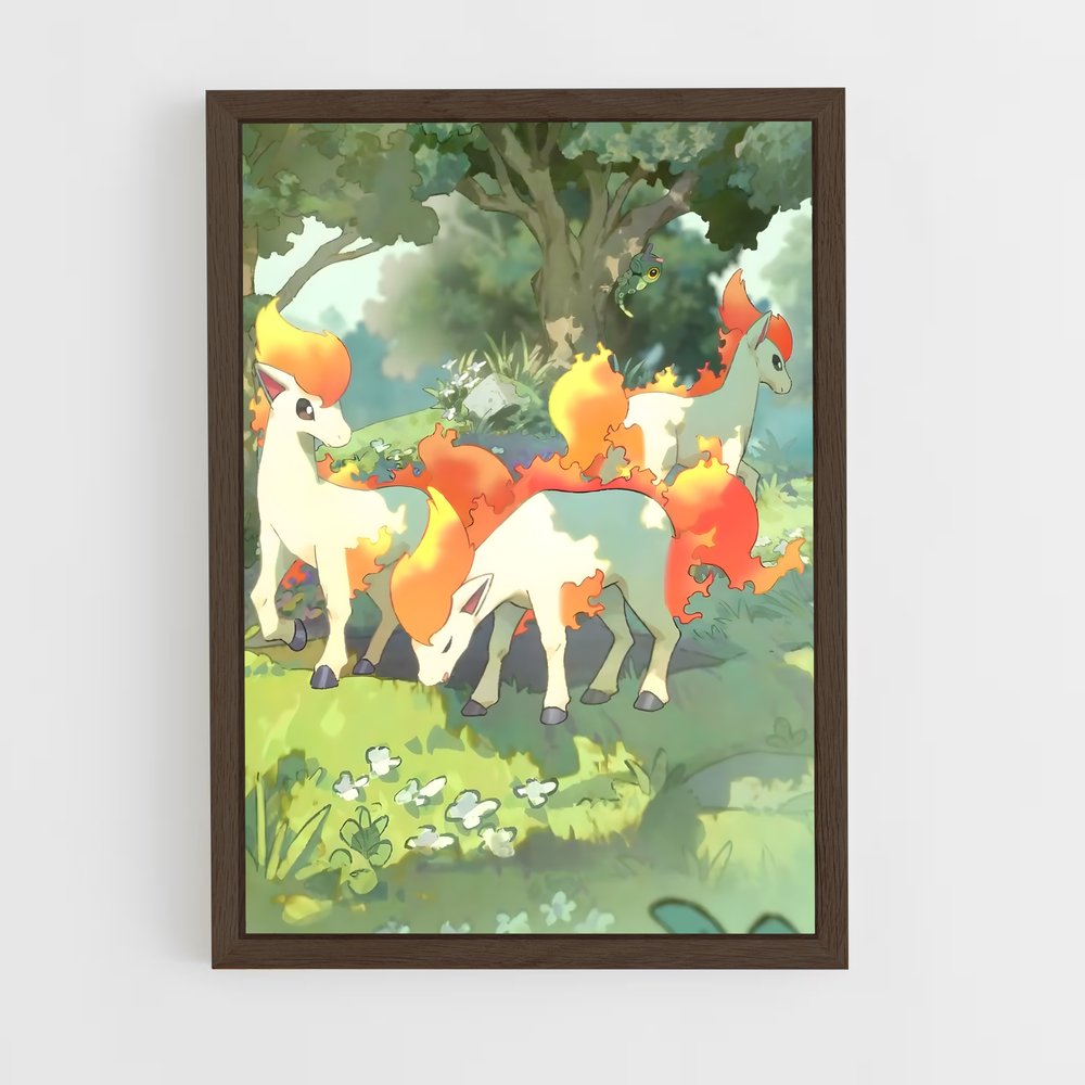 Poster Éveil de Ponyta – affiche Pokemon (vue 5)