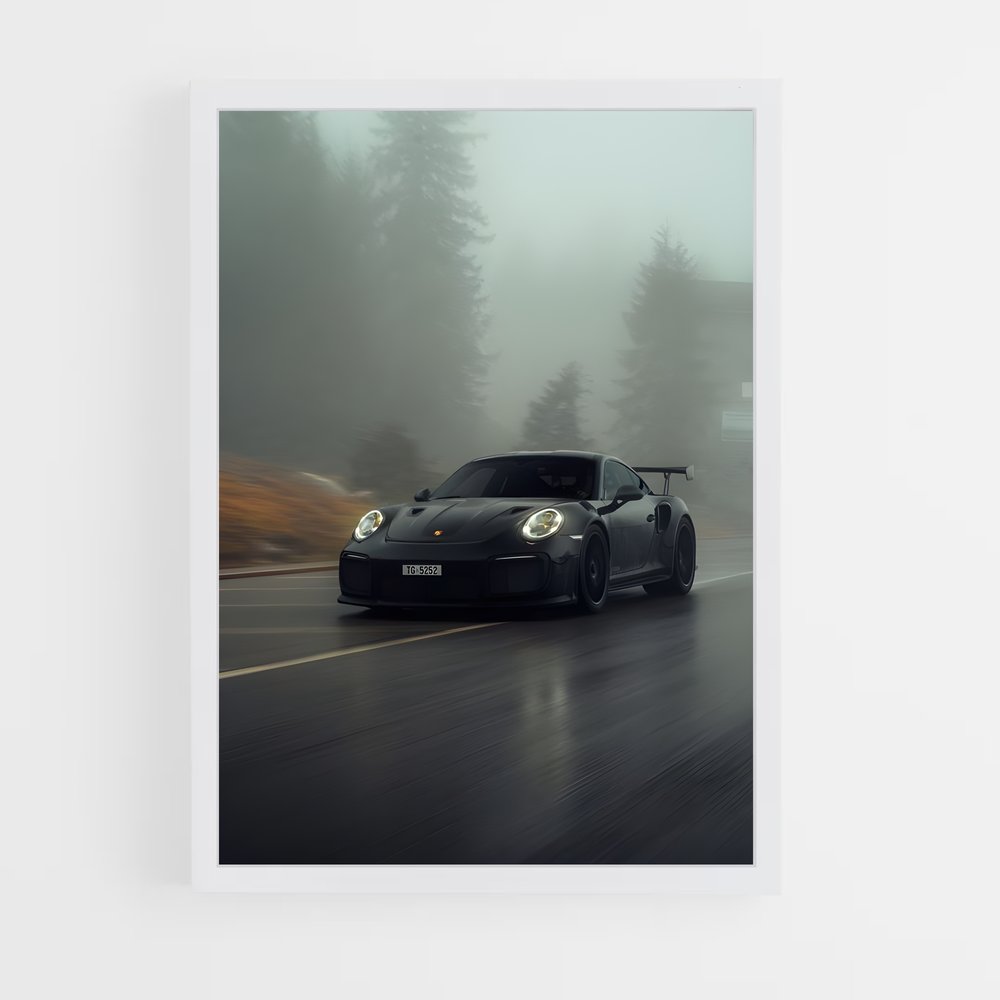 Poster Brume de Vitesse – affiche Porsche (vue 3)