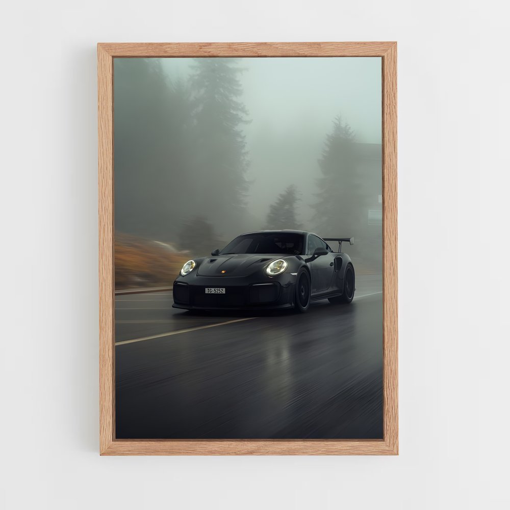 Poster Brume de Vitesse – affiche Porsche (vue 4)