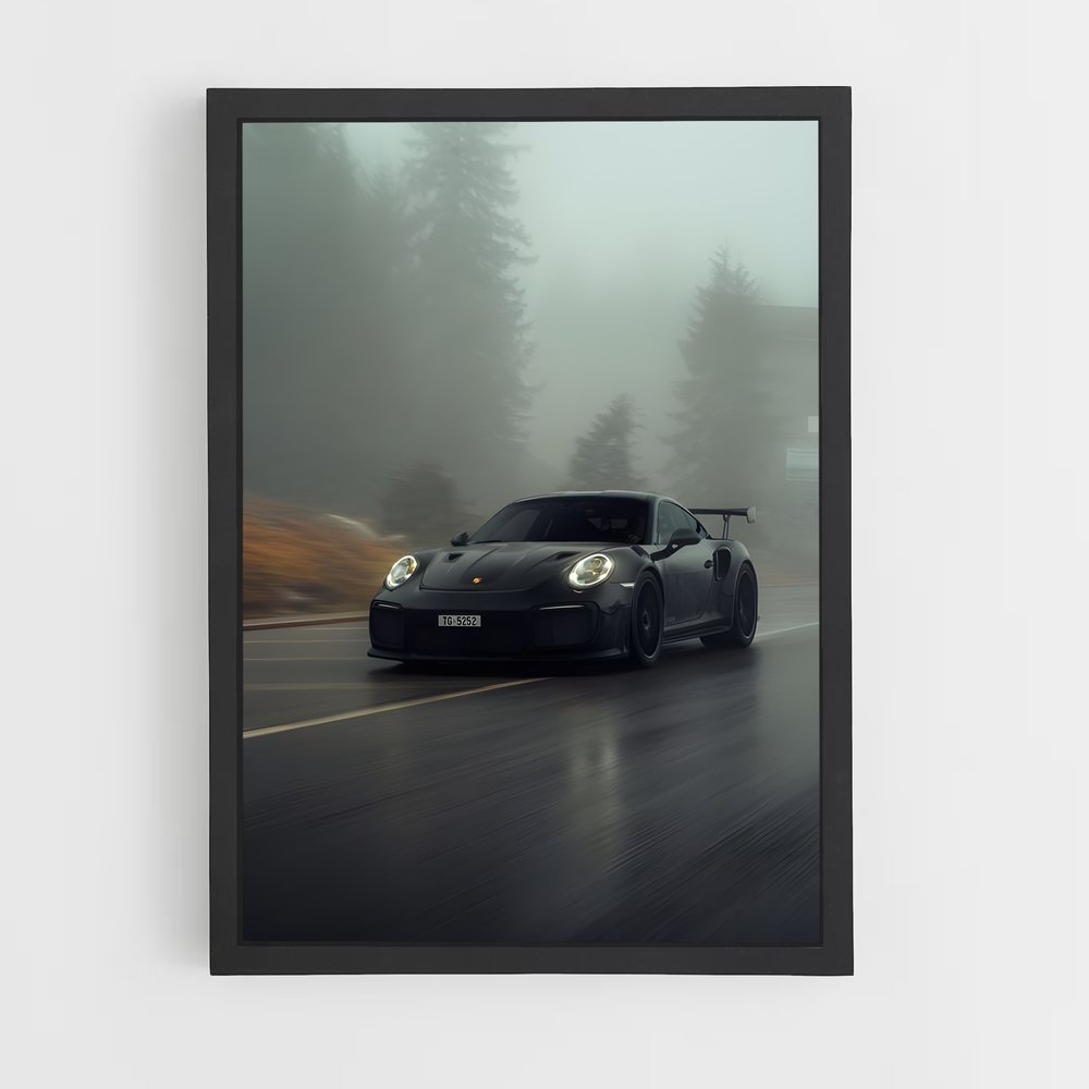 Poster Brume de Vitesse – affiche Porsche (vue 2)