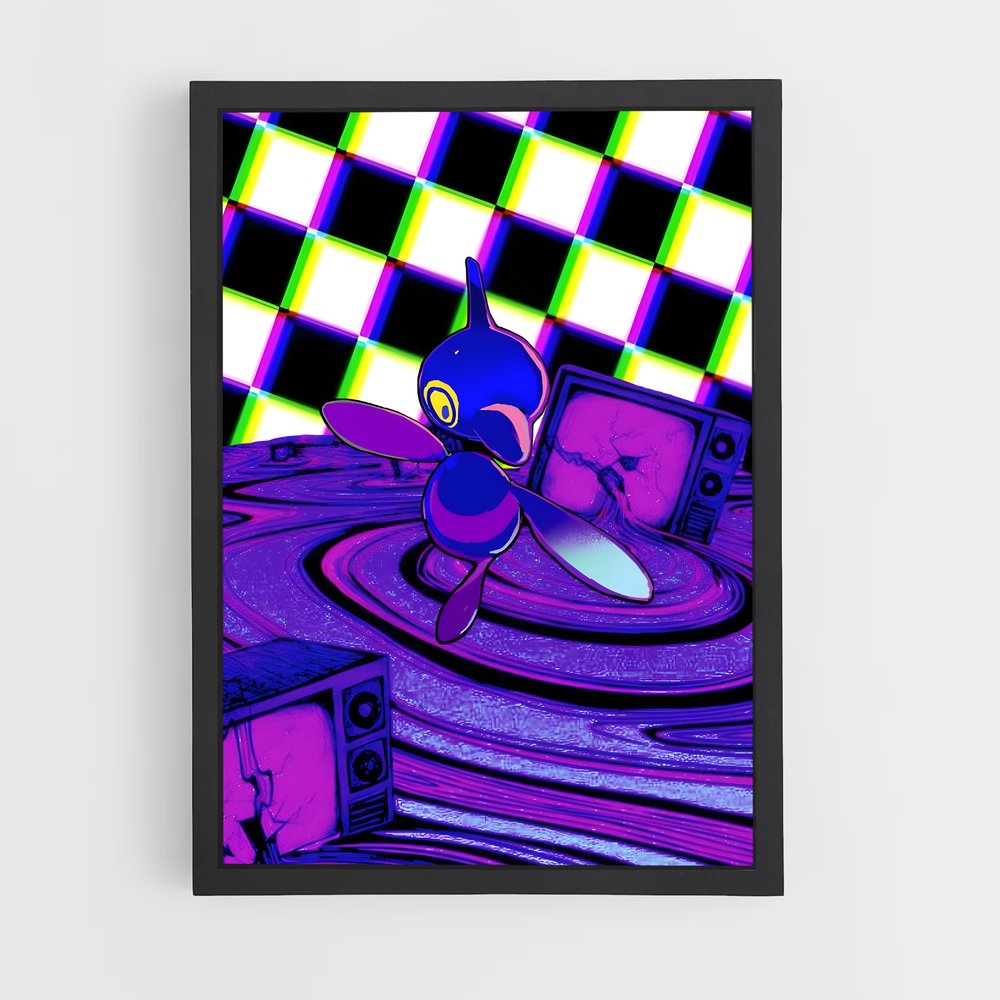 Poster Porygon: Écran Virtuel – affiche Pokemon (vue 2)