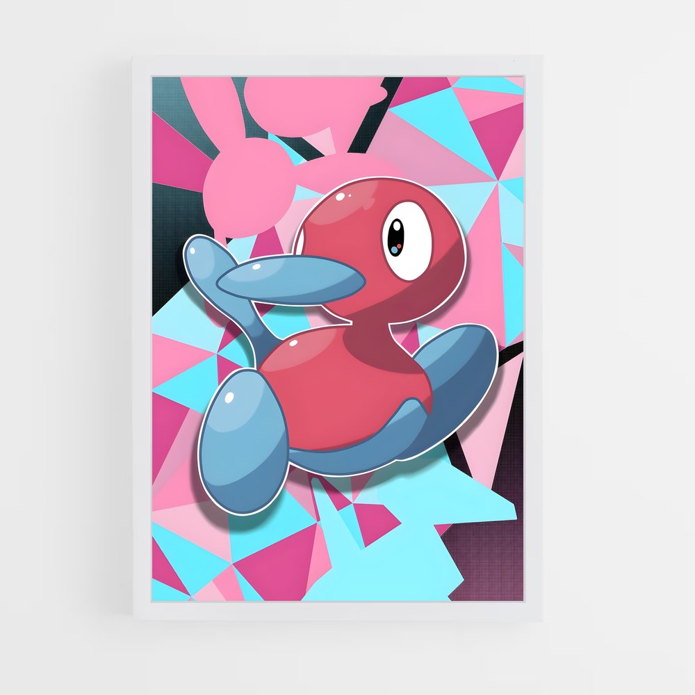 Poster Porygon2 : Évolution Numérique – affiche Pokemon (vue 3)