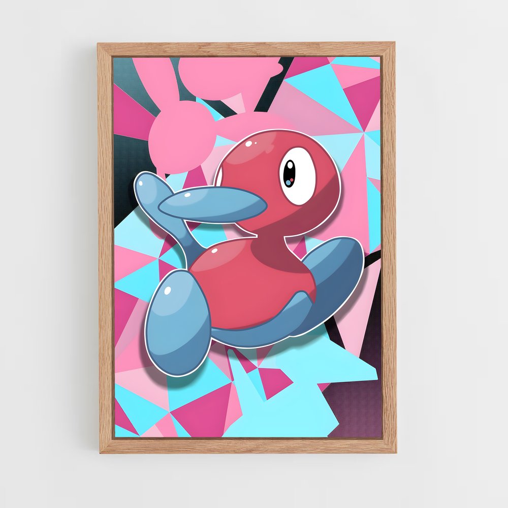 Poster Porygon2 : Évolution Numérique – affiche Pokemon (vue 4)
