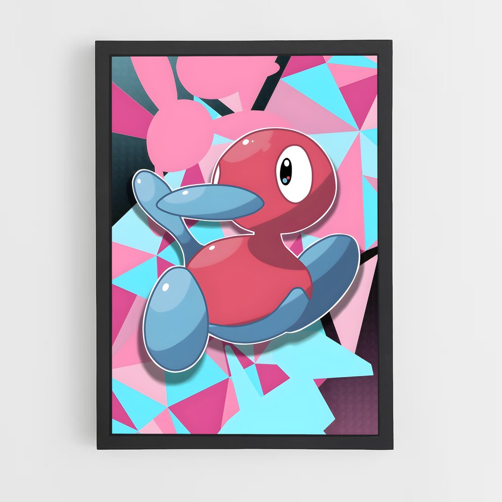 Poster Porygon2 : Évolution Numérique – affiche Pokemon (vue 2)