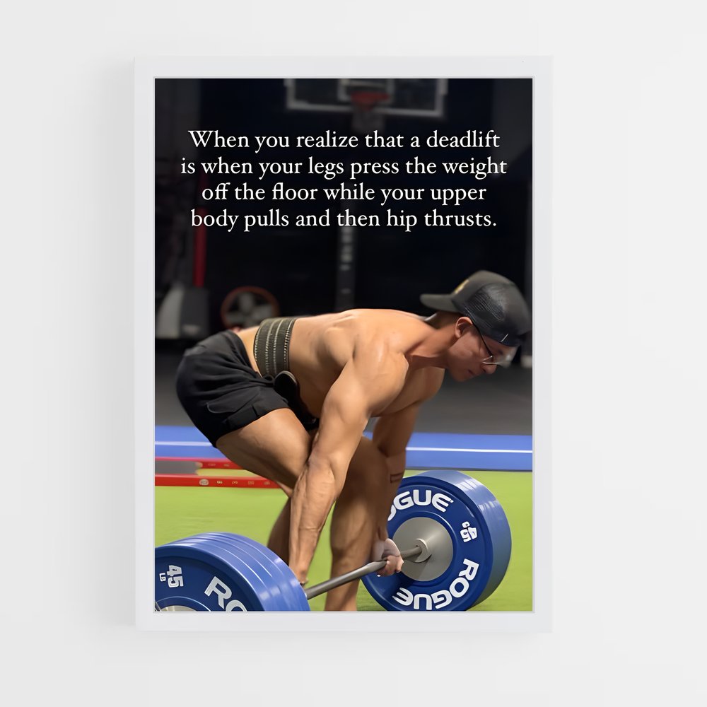 Poster La Force de l'Acier – affiche Powerlifting (vue 3)